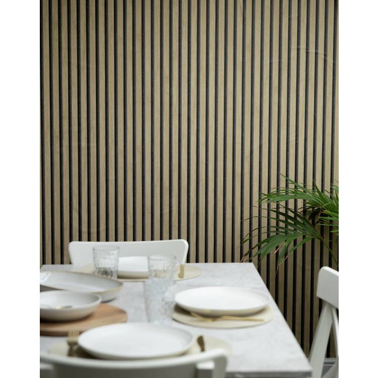 NU acoustic brown wallpaper 52.07cm x 5.49m (British brand)