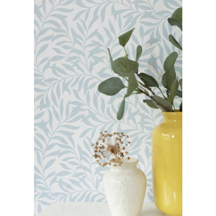 NU self-adhesive wallpaper Wisley Blue 52.07cm x 5.49m, UK version