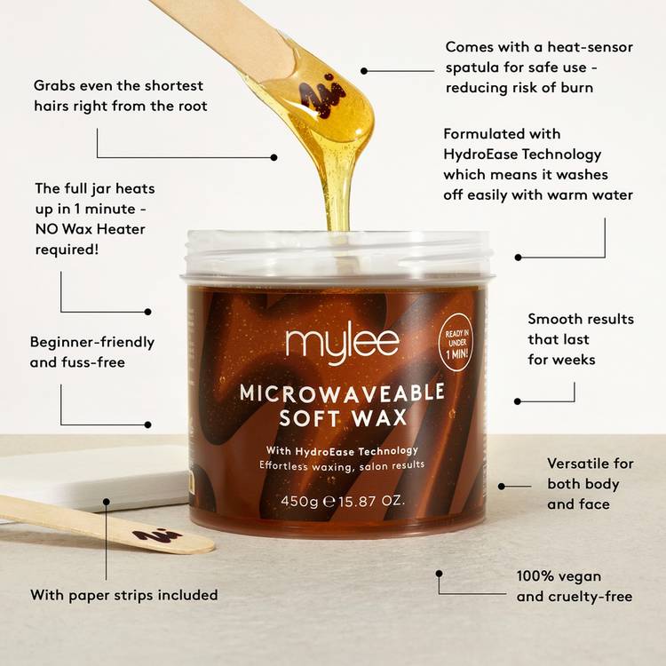 Mylee microwaveable soft wax 450g (British brand)