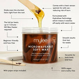 Mylee microwaveable soft wax 450g (British brand)