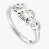 Revere sterling silver trilogy ring large, imported from the UK