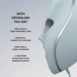Shark CryoGlow under-eye cooling LED face mask in Rose Glow, imported from the UK