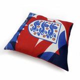 The FA England cushion red 35x35cm, imported from the UK