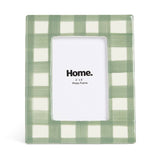 Argos Home green gingham picture frame 4x6 - British product