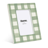 Argos Home green gingham picture frame 4x6 - British product