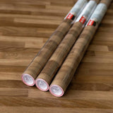 D-C-Fix self-adhesive walnut block brown vinyl film pack of 3 (British brand)