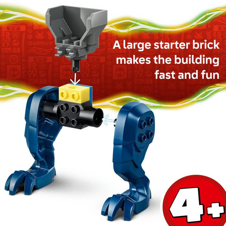 LEGO NINJAGO Jay's Dragon Mech building set 71853, imported from the UK