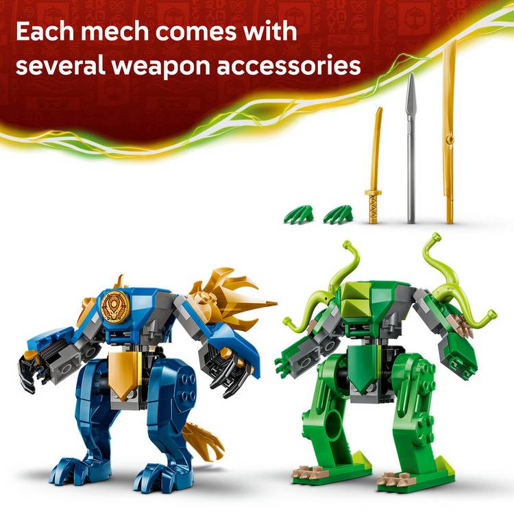 LEGO NINJAGO Jay's Dragon Mech building set 71853, imported from the UK