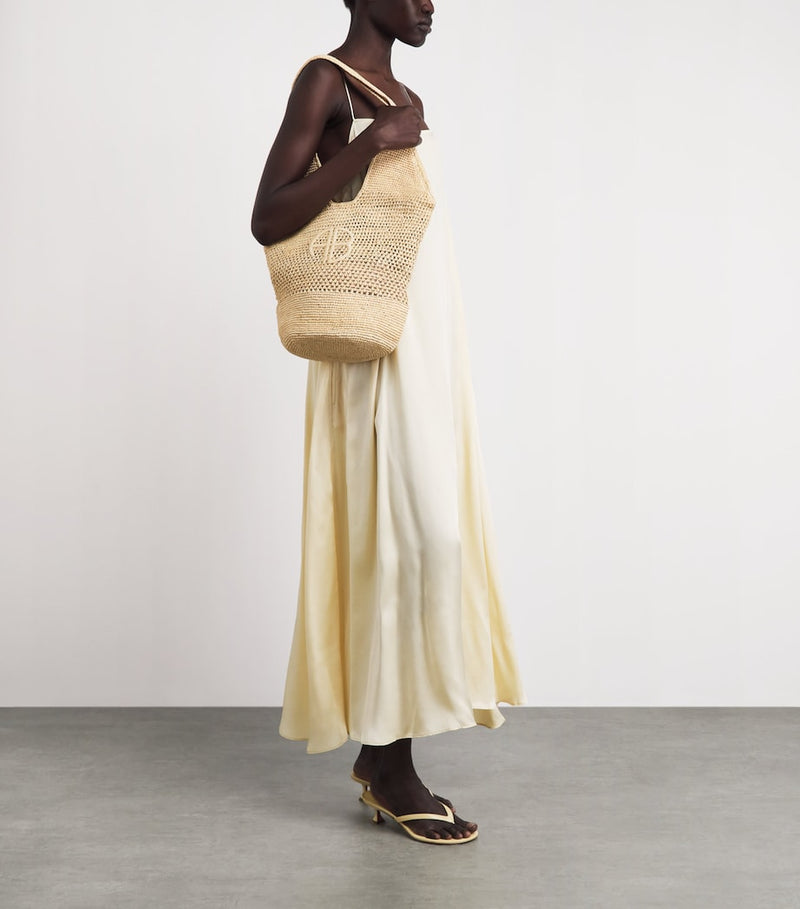 ANINE BING raffia Leah shopper bag, large size, UK version