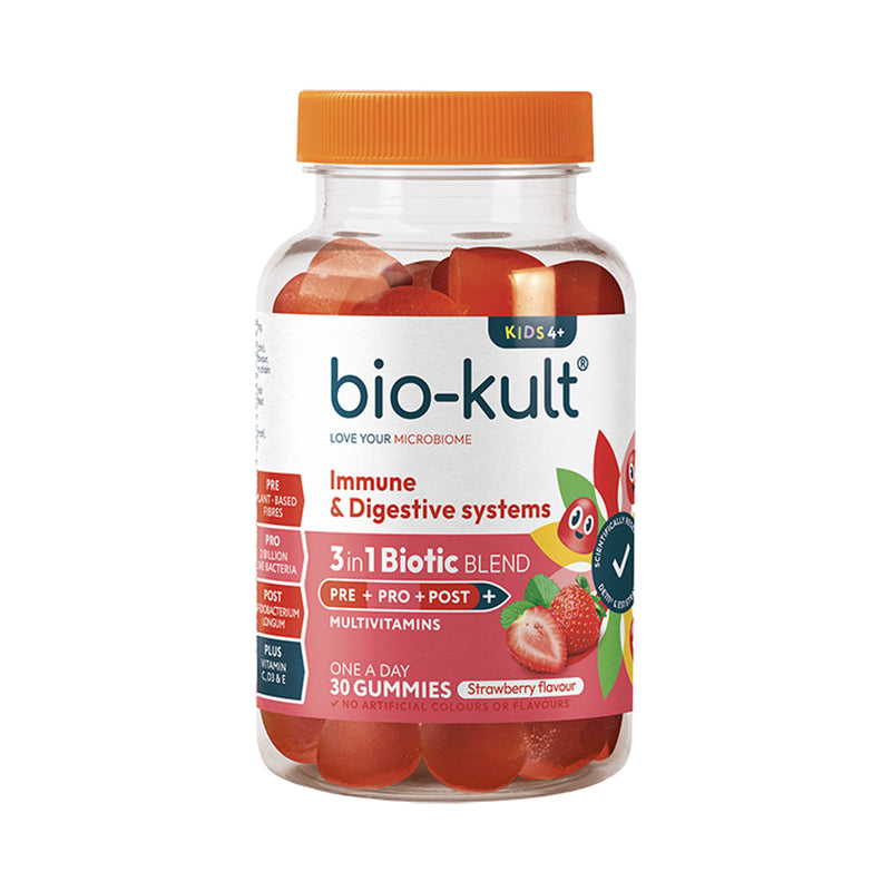 Bio-Kult Kids Vitamin Gummies Strawberry 30 Pack - British product