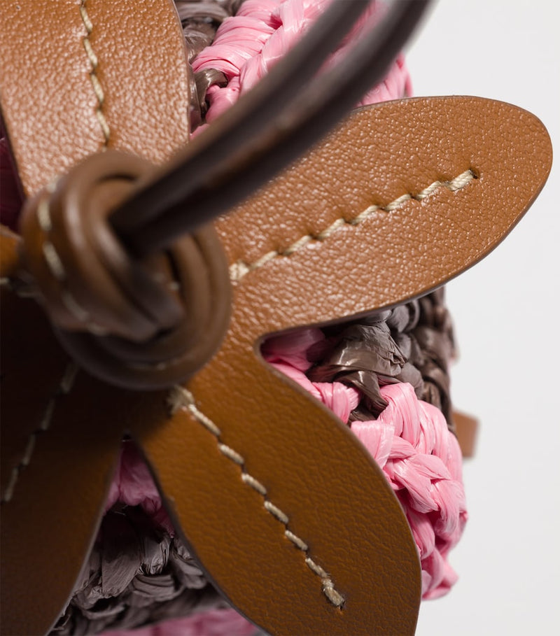 Miu Miu leather-yarn woven keyring H5cm x W6cm, UK version