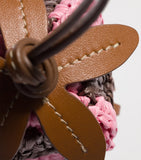 Miu Miu leather-yarn woven keyring H5cm x W6cm, UK version
