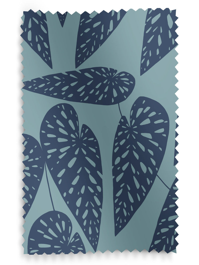MissPrint Blue Leaf Tropics roller blinds - British product