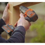 Black+Decker 18V cordless hammer drill with battery, UK version