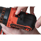 Black+Decker 18V cordless hammer drill with battery, UK version