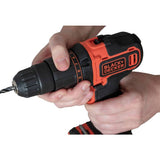 Black+Decker 18V cordless hammer drill with battery, UK version