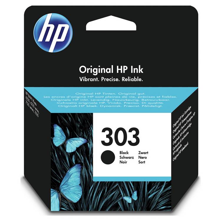 HP 303 black original ink cartridge 4ml - British product