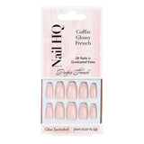Nail HQ Coffin French Nails 24 pieces, imported from the UK