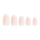Nail HQ Coffin French Nails 24 pieces, imported from the UK