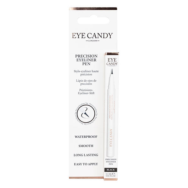 Eye Candy black precision eyeliner pen with felt tip (British brand)