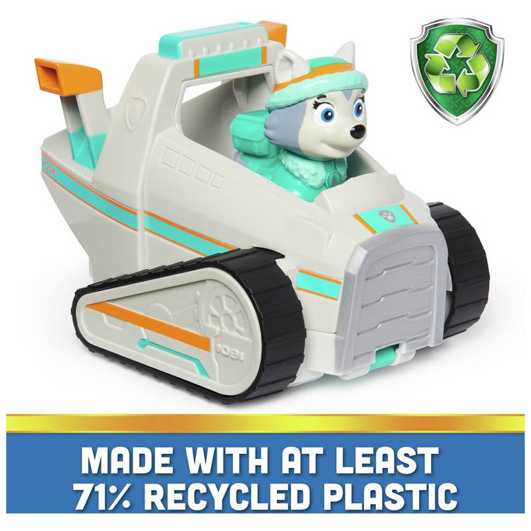 PAW Patrol Everest Snowmobile toy with moving claws, imported from the UK