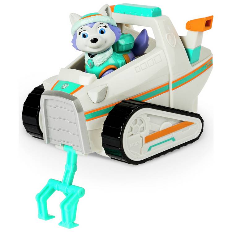 PAW Patrol Everest Snowmobile toy with moving claws, imported from the UK
