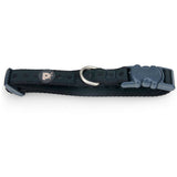 Petface black tonal dots pet collar medium - British product