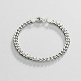 Argos Revere Sterling Silver Solid Curb Bracelet 8.5 Inch- Buy online at McGrocer