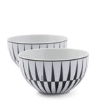 Prada Stripes cereal bowls set of 2 12cm, imported from the UK