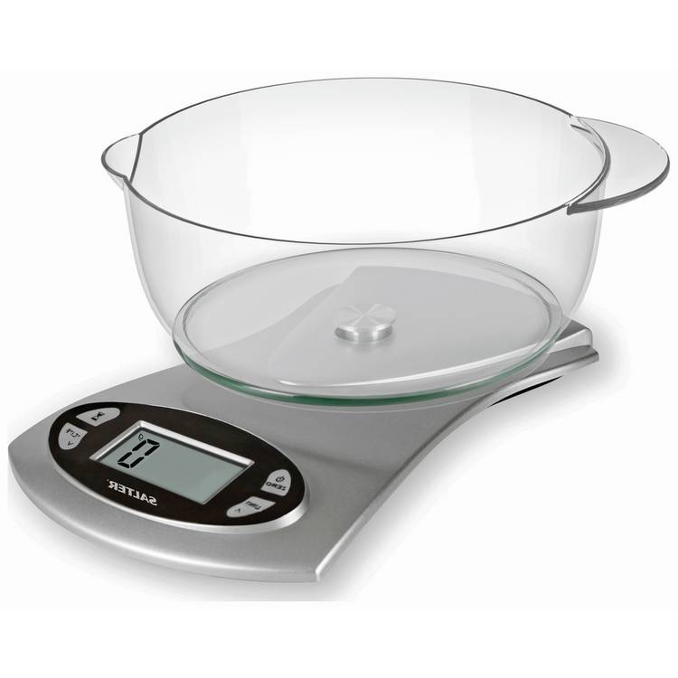 Salter electronic bowl scale silver 1.8L (British brand)