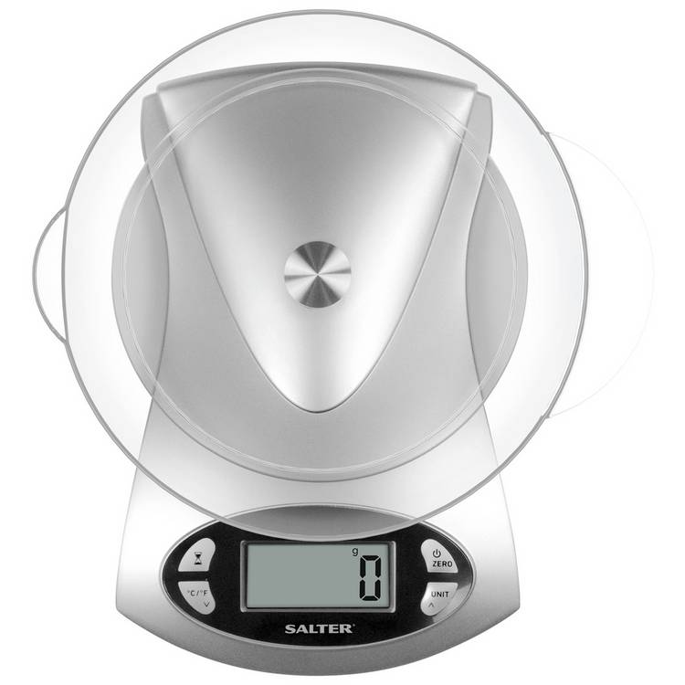 Salter electronic bowl scale silver 1.8L (British brand)