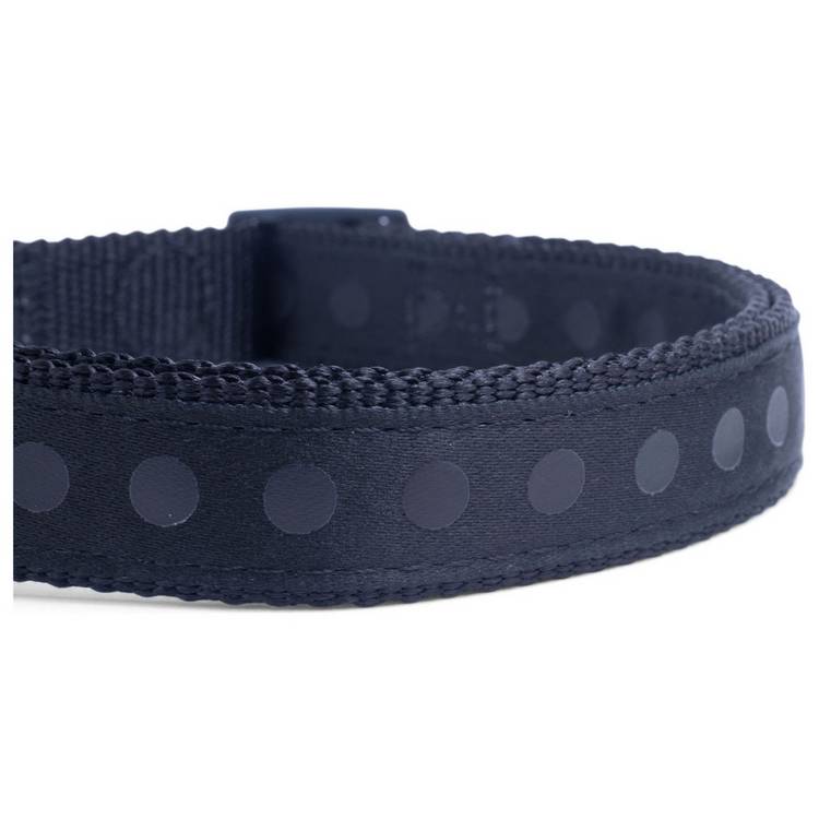 Petface black tonal dots dog collar small - British brand