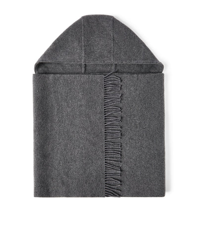 Harrods Brunello Cucinelli Wool-Cashmere Hooded Scarf- Buy online at McGrocer