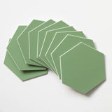 Wallpops hexagon green tiles wall sticker pack 9 (British brand)