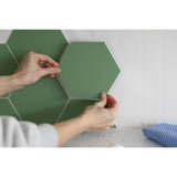 Wallpops hexagon green tiles wall sticker pack 9 (British brand)