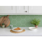 Wallpops hexagon green tiles wall sticker pack 9 (British brand)