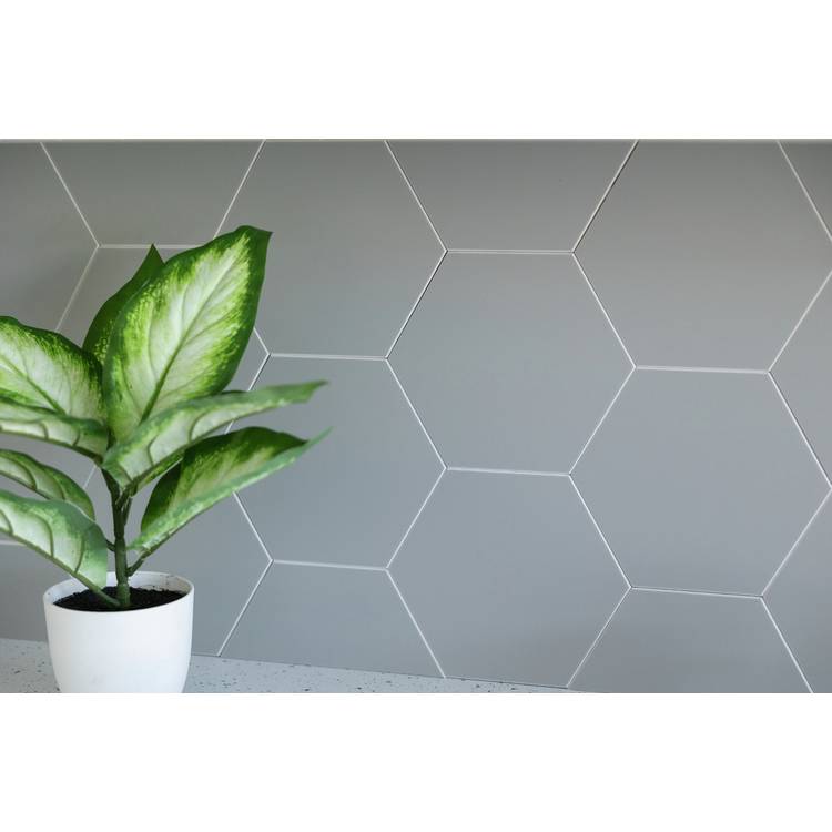 Wallpops hexagon grey tiles wall stickers pack of 9, imported from the UK