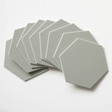 Wallpops hexagon grey tiles wall stickers pack of 9, imported from the UK