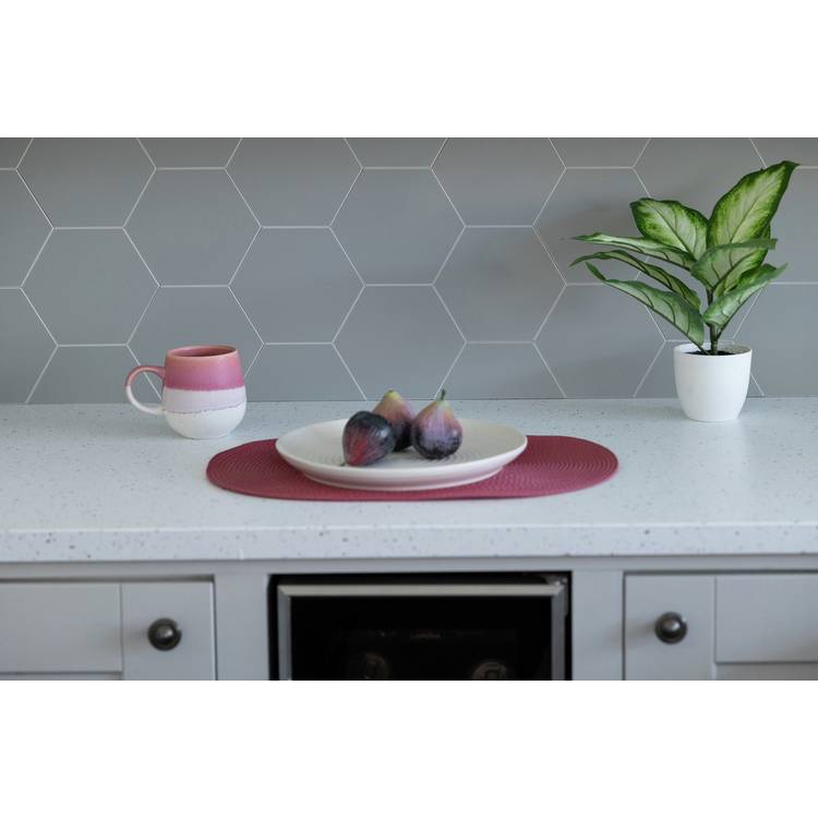 Wallpops hexagon grey tiles wall stickers pack of 9, imported from the UK