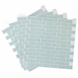 In Home 3D blue tiles wall sticker pack of 4 - British product