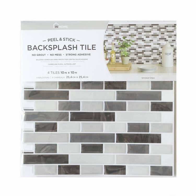 In Home smoked glass 3D wall stickers 4-pack, imported from the UK