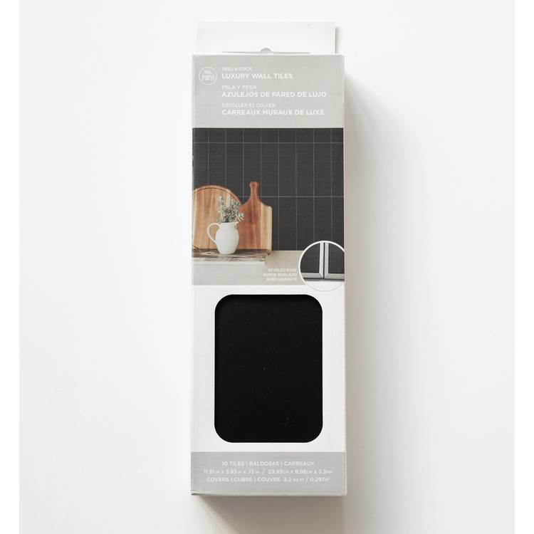 Wallpops subway black tiles wall stickers pack of 10 - British product