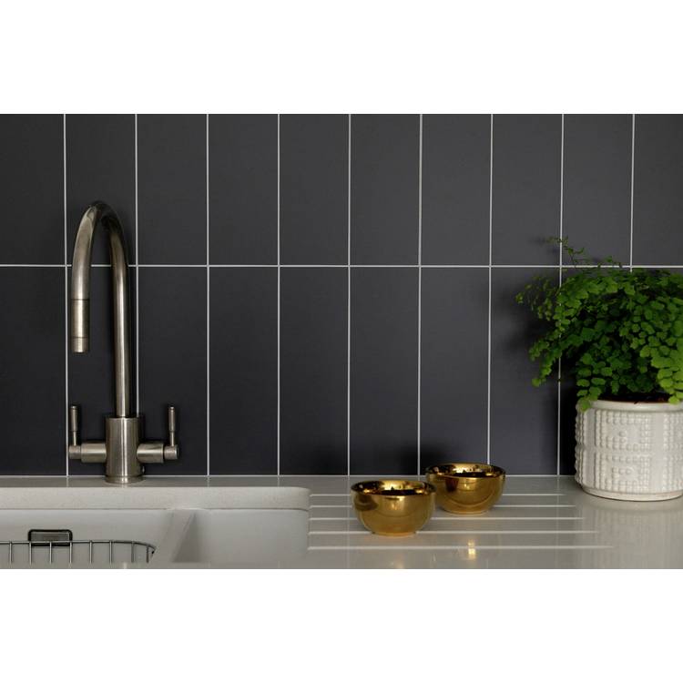 Wallpops subway black tiles wall stickers pack of 10 - British product