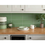 Wallpops Subway Green Tiles wall stickers pack of 10, UK version