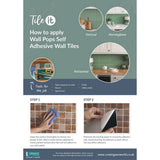 Wallpops Subway Green Tiles wall stickers pack of 10, UK version