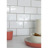 In Home 3D white tile wall stickers pack, imported from the UK