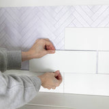 Wallpops Subway White Tiles wall sticker pack of 10 (British brand)