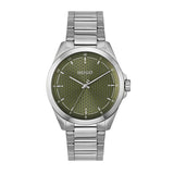 Hugo stainless steel green dial bracelet watch (British brand)