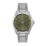 Argos Hugo Stainless Steel Green Dial Bracelet Watch 42.5mm- Buy online at McGrocer