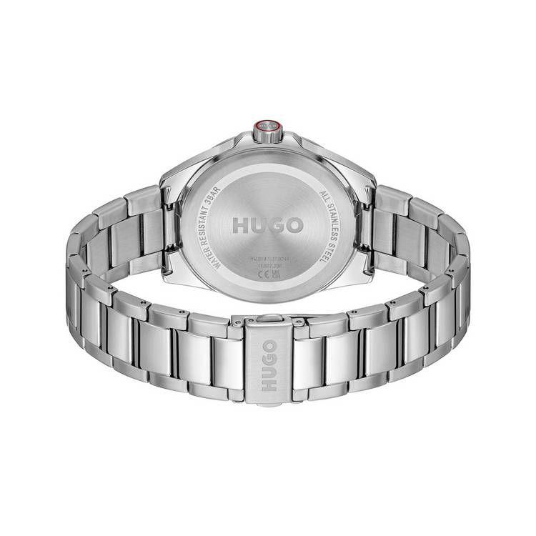 Hugo stainless steel green dial bracelet watch (British brand)